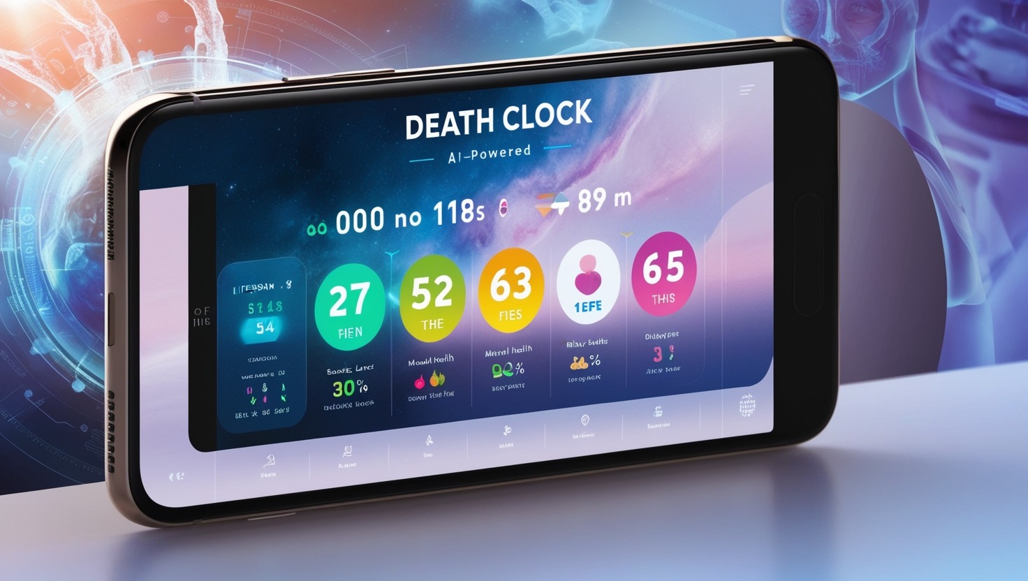 AI-powered Death Clock app predicting lifespan using health and lifestyle data