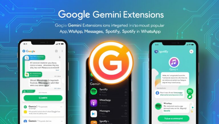 Google Gemini extensions for WhatsApp, Messages, and Spotify